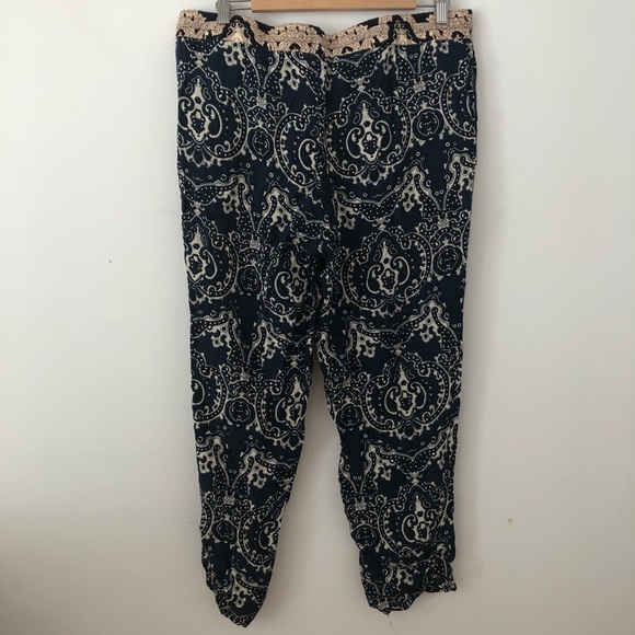 Navy and gold trousers - Picture 3 of 3